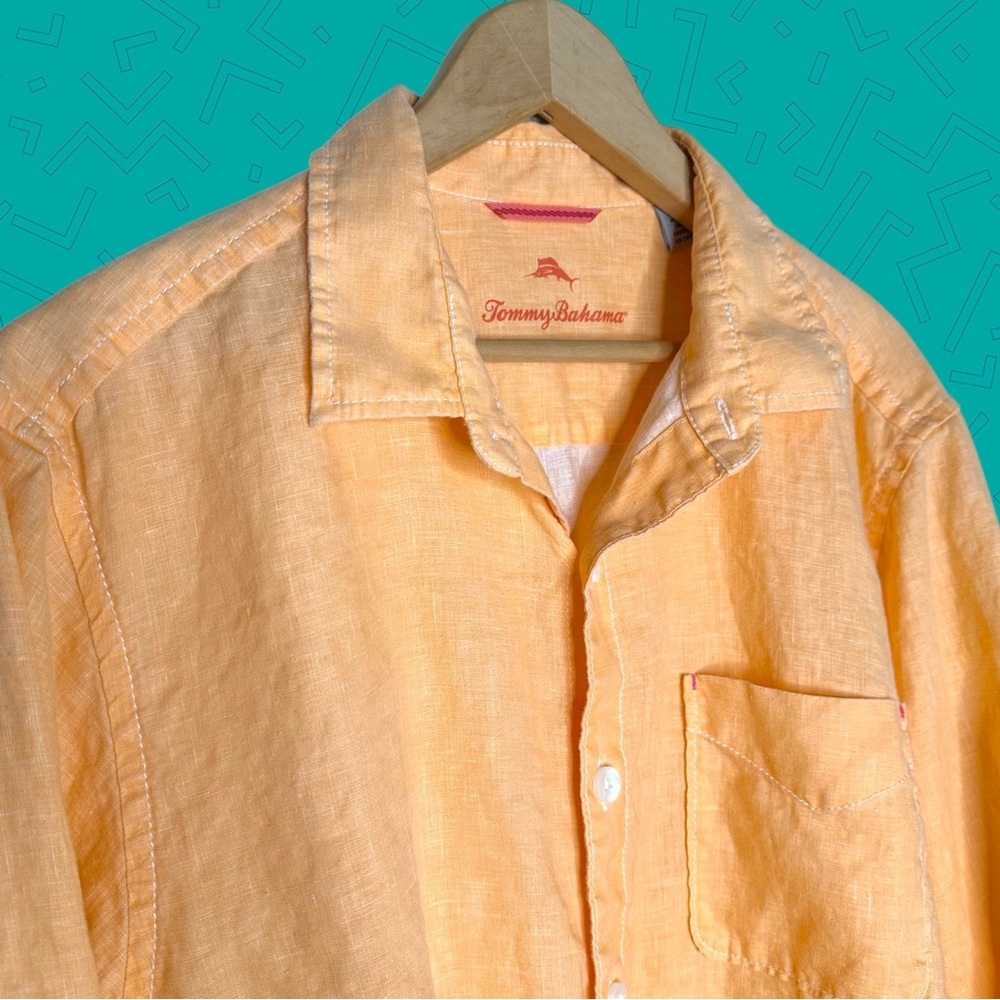 Tommy Bahama linen button down shirt